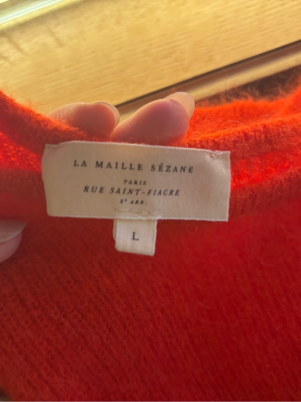Sezane Gaspard Cardigan Red - Size L